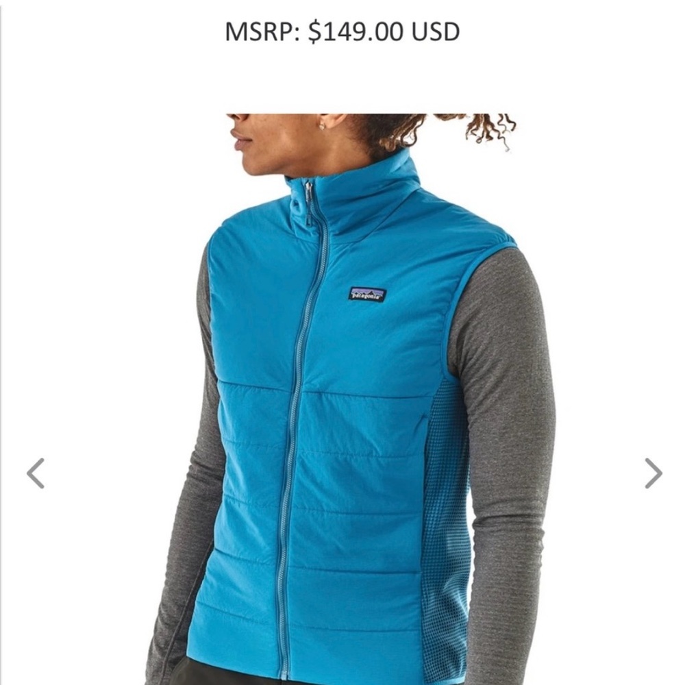 Patagonia Vest Size Small Blue Nano Air Full Zip Light Hybrid Insulated Jacket